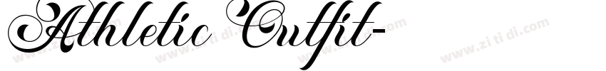 Athletic Outfit字体转换